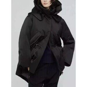 Uniqlo J Jil Sander Women’s Down Hybrid Jacket Hooded Black L